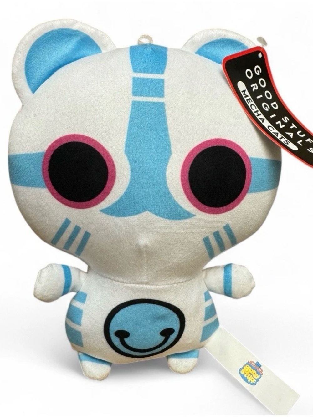 Mecha Cats - Mechanical Cat Stuffed Animal Plush Toy Blue & White 8” NEW!
